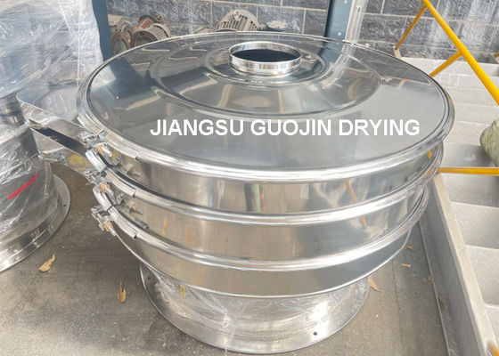 1-4 परत डेक के साथ नया वाइब्रेटिंग स्क्रीनिंग उपकरण 0.5-3kw बिजली क्षमता 450-1100 किलोग्राम/घंटा