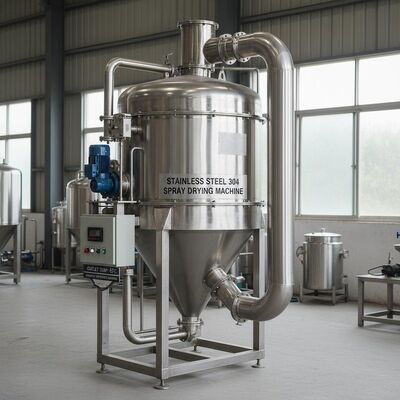 स्टेनलेस स्टील304 स्प्रे सुखाने की मशीन अधिकतम स्प्रे व्यास 4700 मिमी आउटलेट तापमान 80 से 90 डिग्री नमी हटाने के लिए उपयुक्त