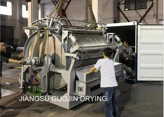 खाद्य प्रसंस्करण के लिए 2.2KW 50 किग्रा / एच रोटरी डबल ड्रम ड्रायर