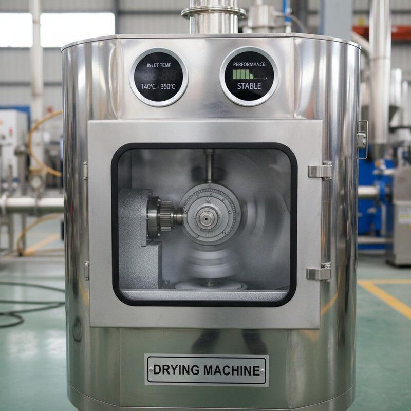 इनलेट तापमान 140 से 350 मैकेनिकल ड्राइव के साथ सुखाने की मशीन केन्द्रापसारक स्प्रे सिर स्थिर और प्रदर्शन की पेशकश