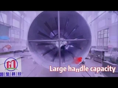 यांत्रिक डिजाइन लकड़ी के टुकड़े रोटरी ड्रायर 3 टन/घंटा